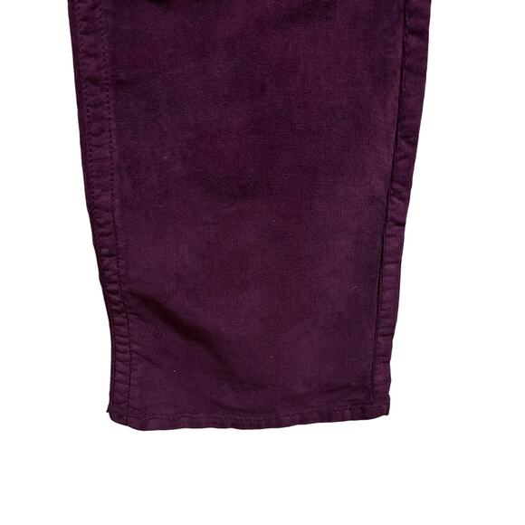 Victoria's Secret Plum Bootcut Low Rise Fine Gauge Corduroy Pants - Size 2 - Picture 5 of 6
